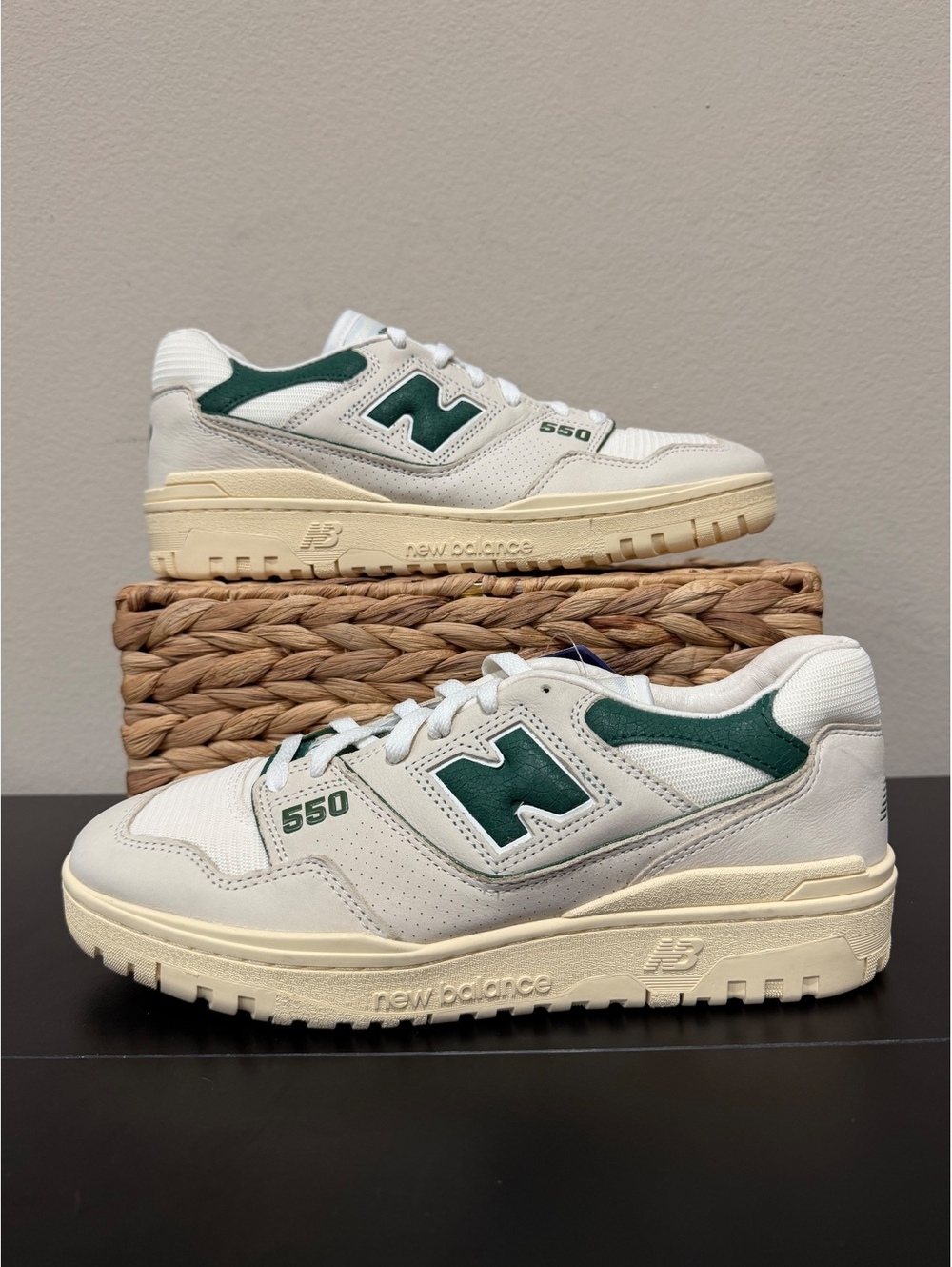 Size 9 - *SAMPLE* New Balance 550 “Permafrost Dark Alpine Green”